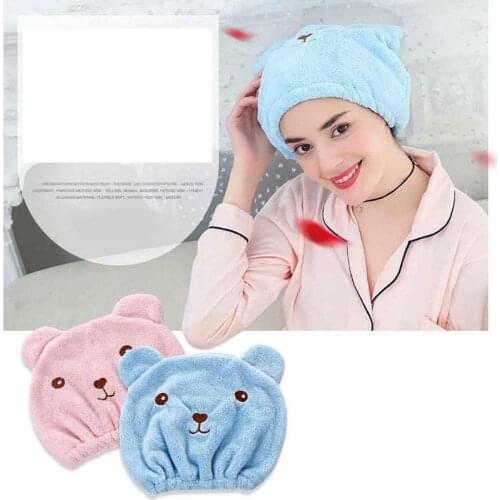 Creative Cartoon Shower Cap Super Absorbent And Quick-drying Headscarf Bathroom Cute Animal Adult Thickened Dry Hair Cap