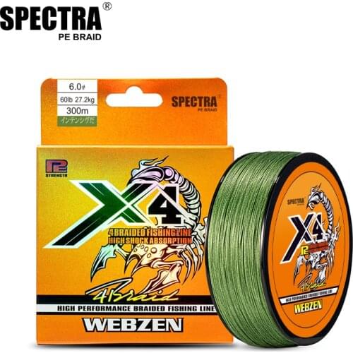 300M PE Braided Fishing Line Multifilament X4 Strands Fishing Wire Smooth PE Line 12LB - 80LB Fishing Line Trout Line