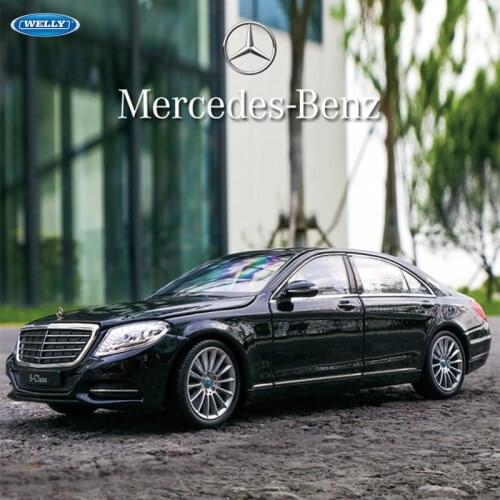 Welly 1:24 Mercedes Benz S-CLASS S500 car alloy car model simulation car decoration collection gift toy Die casting model boy