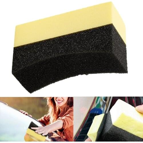 Waxing Sponge Multifunctional Waxing Cleaning Tool Corner Wipe Clear Residual Wax Car Interior Cleaning Sponge Brush Car Wash
