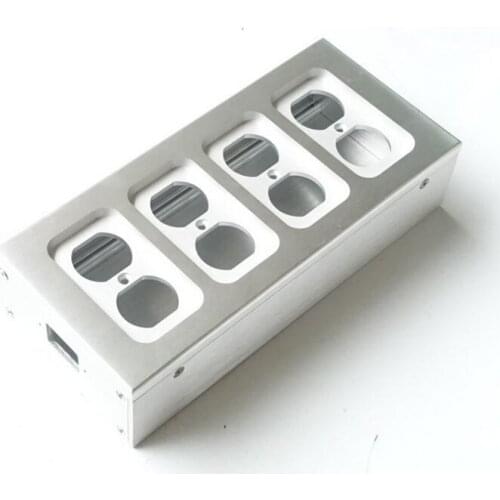 Full aluminum HIFI power case America standard power socket chassis HiFi DIY box