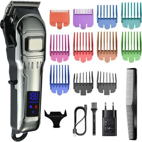 Professional barber powerful electric hair clipper kit hair trimmer cord cordless adjustable 2021 new arrival haircut machine