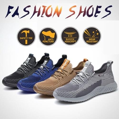 Work&Safety Boots Lightweight Breathable Outdoor Shoes Steel Toe Safety Shoes Indestructible Boots Safety Boots Free shipping