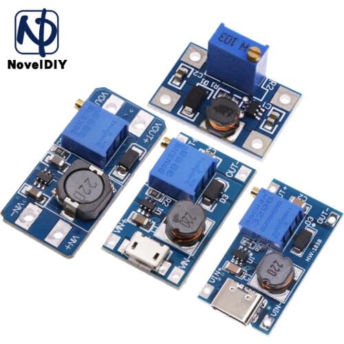 DC-DC Step Up Adjustable Converter Board MT3608 Booster Power Supply Module MAX output 28V 2A Boost Plate For Arduino Adjustable