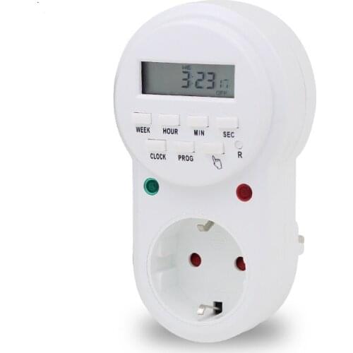 Timer Socket Digital LCD Energy-saving Switch EU/US/UK Power Plug Brand new RH