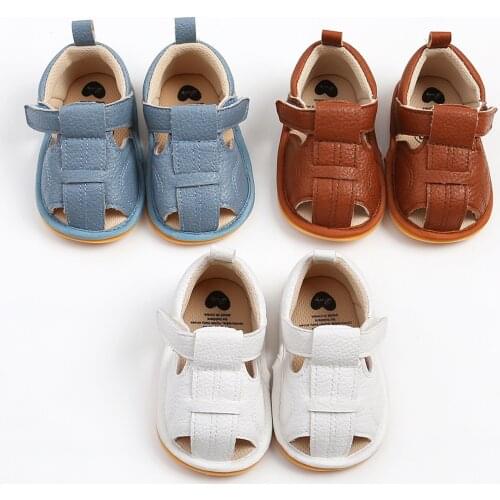 Citgeett Summer Newborn Baby Boy Girl Soft Sole Crib Shoes Infant Sandals 0-18Months