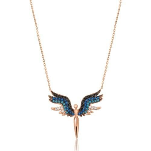 Michael Angel Daisy Silver Necklace 925 Stylish Flashy Fashion Accessories 2021 Turkey HBV00000QK2F3