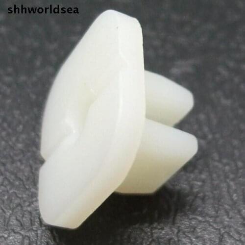 Shhworldsea 500pcs Free Shipping Nylon White #10 Screw Size Auto Clips For Honda For Mazda For Nissan