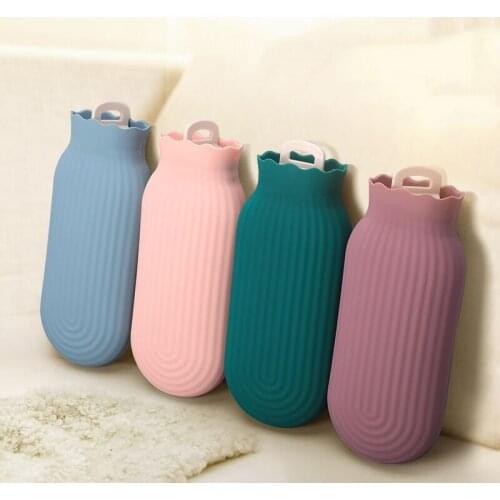 Silicone Hot Water Bottle Injection Hand Warmer Warm Water Bag Mini Warm Palace Microwave Heating Explosion-proof