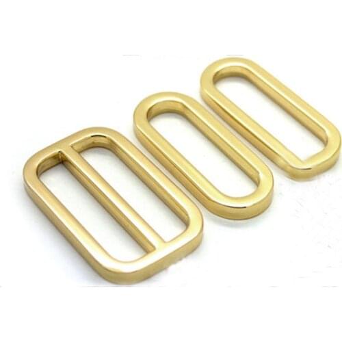 Gold Metal Purse Slider and Loops Set 20PC Slide Buckle with 40PCS Oval Rings Bag Accessories