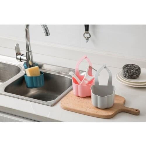 Sponge Soap Debris Rack Kitchen Sink Drain Rack Plastic Hanging Storage Basket Faucet Organizer Shelf Portable Home Kitchen Tool