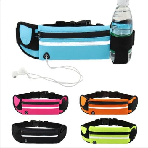 Waterproof Running Waist Bag Canvas Sports Jogging Portable Outdoor Phone Holder Belt Bag Women Men Fitness Sport Accessories