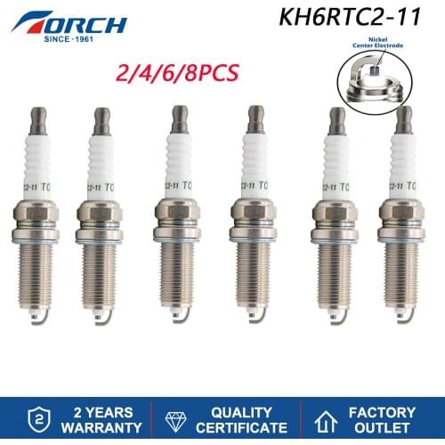 Candle Replacement for NGK LFR6C-11 Spark Plug TORCH KH6RTC2-11 Denso IKH20 Autolite APP5325 for FR7SE Brisk ER15YC-1