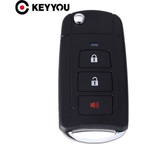 KEYYOU 10X Replacement Modified Remote Key Shell Case For Toyota 3 Buttons Smart Key Case