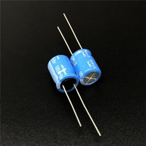 10pcs/100pcs 100uF 50V NICHICON BT 10x12.5 Highly dependable reliability 50V100uF Industrial level Electrolytic capacitor