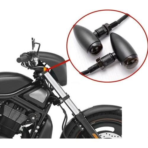 4 PCS Motorcycle Turn Signal Lights Universal Fit 10mm Mounting Bolt Motorcycle Harleys Choppers Metric Cruisers Off Road