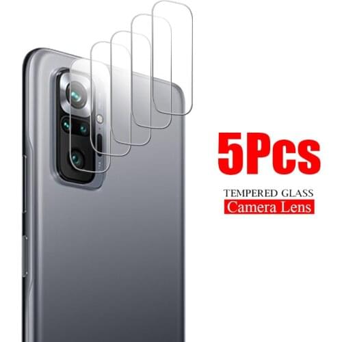 5Pcs for Xiaomi Redmi Note 10 Pro 9 Pro 9S 9 9T 5G 9C NFC 9a Camera Lens Protector Tempered Glass Back Screen on Redme 9t Glass