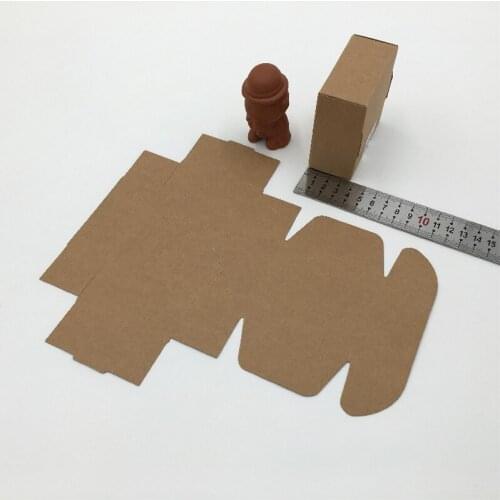 50pcs Brown Kraft Paper Box Packaging Gifts Boxes Christmas Gift Box For Jewellery/candy/wedding Women Jewelry Display Boxes
