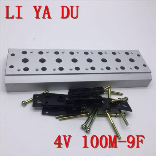 100M-9F 4v110 4v120 4v130 Solenoid valve accessories Electromagnetic valve confluence plate confluence base