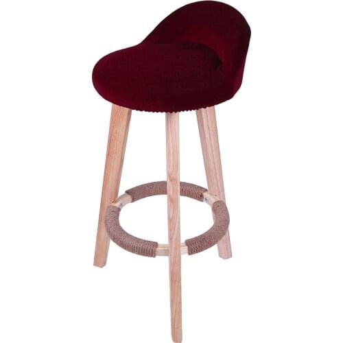 Flash Velvet Elastic Chair Cover Solid Seat Covers for Bar Stool Chairs Slipcover Home Hotel Party Dining Chair Decoration