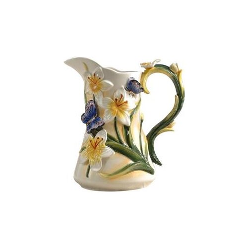 WU CHEN LONG EUROPEAN CREATIVE CERAMIC BUTTERFLY LOVE FLOWER VASE DECORATION LIVING ROOM DRIED FLOWER VASE HOME DECOR A2025