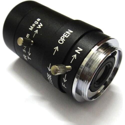 HD 1/3" CS 5-50mm CCTV Lens IR F1.6 Aperture Focal Manual Iris for IP Box Camera