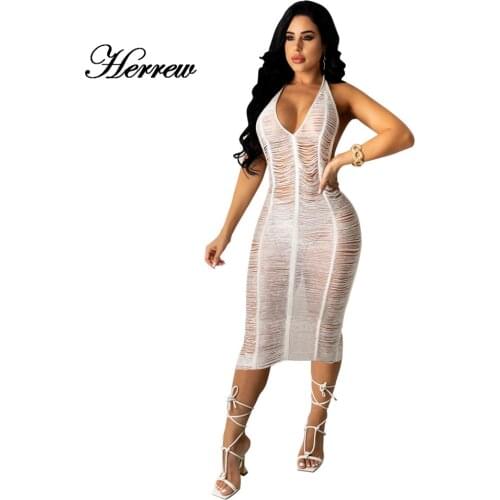 Herrew Solid Summer Dresses