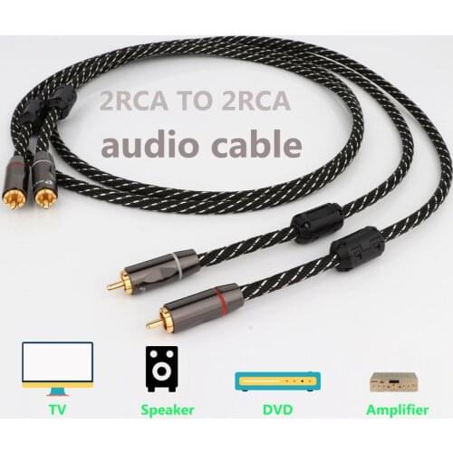 Preffair High Quality X401 OFC RCA To RCA Cable Interconnect Audio Cable With Gold Plated RCA Male Plug HIFI Audio RCA Cable