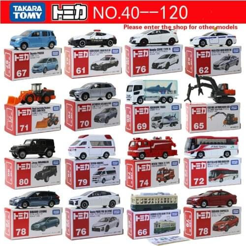 TAKARA TOMY Tomica Alloy Car Toy Mini Diecast Toys Classic Car Collection Model Cartoon Action Figures Toys No.40-120 Boys Toy