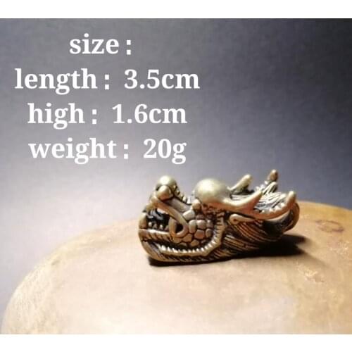 Chinese pure brass small crafts statue