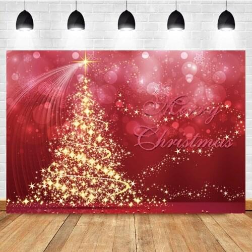 Laeacco Gold Glitter Magic Christmas Tree Bubble Baby Birthday Photo Photography Backdrop Photo Background For Photo Studio