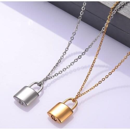 Fashion Unisex Stainless Steel Small PadLock Cremation Ashes Urn Pendant Necklace For Human Pet Memorial Jewelry