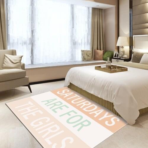 Girls Room Floor Mat Area Rugs Large Home Livingroom Bedroom Carpet Print Doormat Girls' Room Decoration