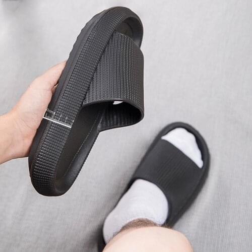 Latest technology-Super soft home slippers soft Non-slip Slides Beach Shoes Unisex Sandals Slip on Indoor Home Slippers for men
