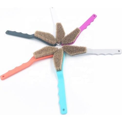 Boar Bristle Climbing and Bouldering Brush with Ergonomic Handle Home Supplies Household Commodities Shoe Brushes