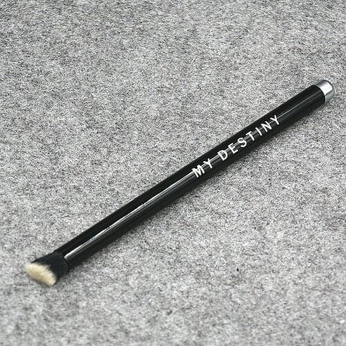 MJ Style Angled Flat Eye Shadow Brush Metal Handle Eye Detail Brush Nose Shadow Contour Brush Makeup Tool