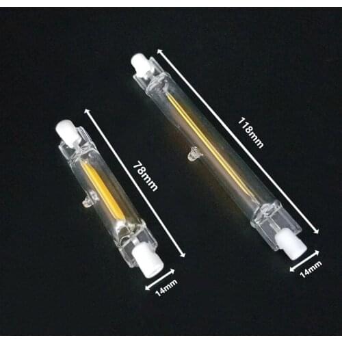 50pcs 10pcs LED R7S Glass Tube COB Bulb R7S Corn Lamp 78mm118mm 10w 20w Replace Halogen Light 50W 100W AC110V 220V 230V Lampadas