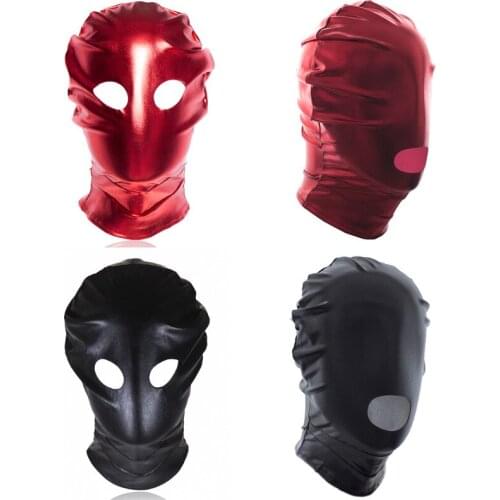 Unisex SM Bondage Sexy Headgear Erotic Toys Slave Restraint Hood Adult Sex Toys Soft Head Mask BDSM For Couples Sex Products