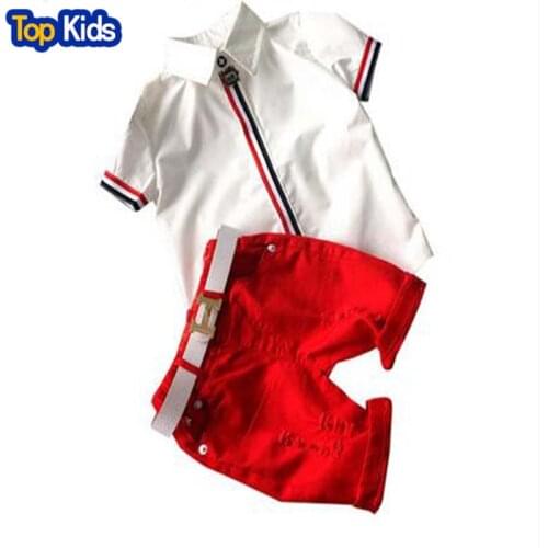 High quality Children clothing sets Baby boys girls t shirts+shorts pants sports suit kids clothes CCS357