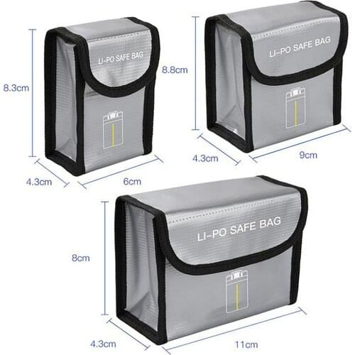 Protective Safe Fireproof Bag Lithium Battery Storage Bag Battery Explosion-proof Bag for DJI Mavic Mini 2 Accessories