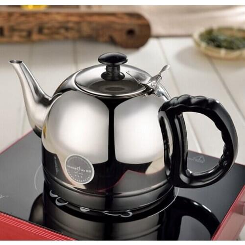1L Europe Popular Stainless Steel Water Kettle High Quality Induction Cooker Use Coffee Kettle Free Shipping