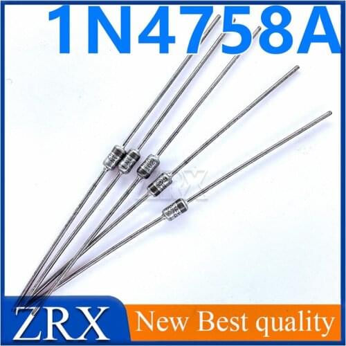 5Pcs/Lot New Original 1n4758a Zener Diode 1W DO 56 V-41 Integrated circuit Triode In Stock