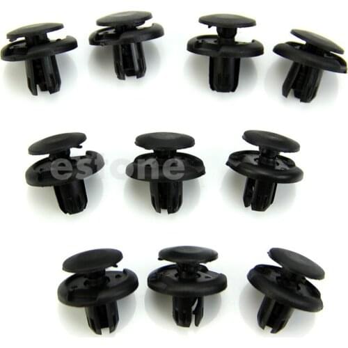 10Pcs 8mm Linner Bumper Fender Clips Retainer For Honda Accord Car Fender Interior Panel