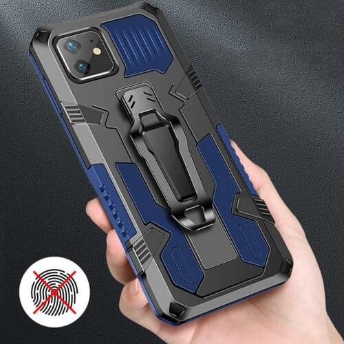 Armor heavy protective Case For iPhone 12 Pro Max mini 11 With Metal bracket Stand Cover For iPhone SE 2020 XS Max XR 6 7 8 Plus