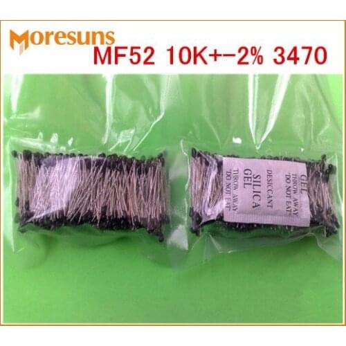 Fast Free Ship 500pcs/lot Good quality NTC thermistor MF52 10K+-2% 3470
