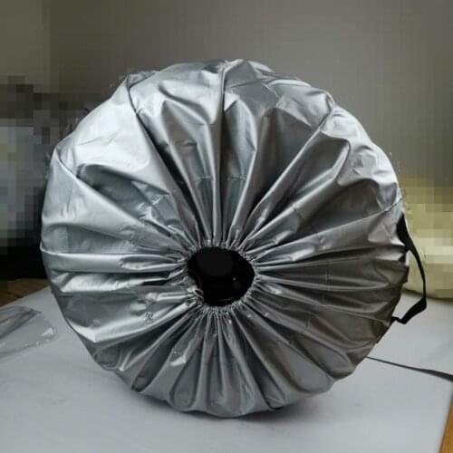 1PCS Tire Cover Case Car Silver Cloth Spare Tire Cover Storage Bags Carry Tire For Cars Wheel Protection Covers 4 Season