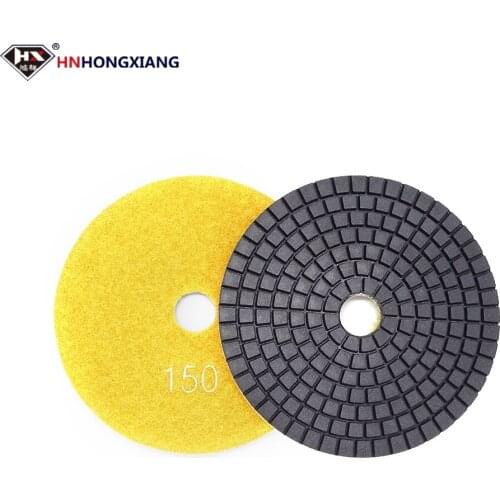 HNHONGXIANG Diamond Polishing Pad Sharp Polisher Flexible Abrasive Tools for Granite Marble, Concrete Floor, Vitrified Tile, Cer