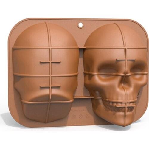 HOT DIY Large Skull Baking Cake Mold Halloween And Birthday Party Skull Mask Baking Cake Mold