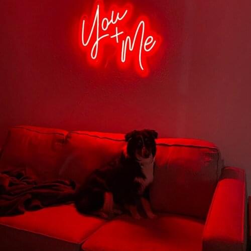 You+Me Custom Neon sign, Hands neon light sign, Hands Led neon sign, sign for wall, Neon wall decor, LED Neon Sign