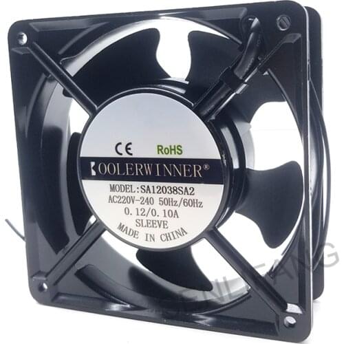 Genuine new for SPEEDY SA12038SA2 AC 240V 0.1A 120x120x38mm 2-wire Server Cooler Fan